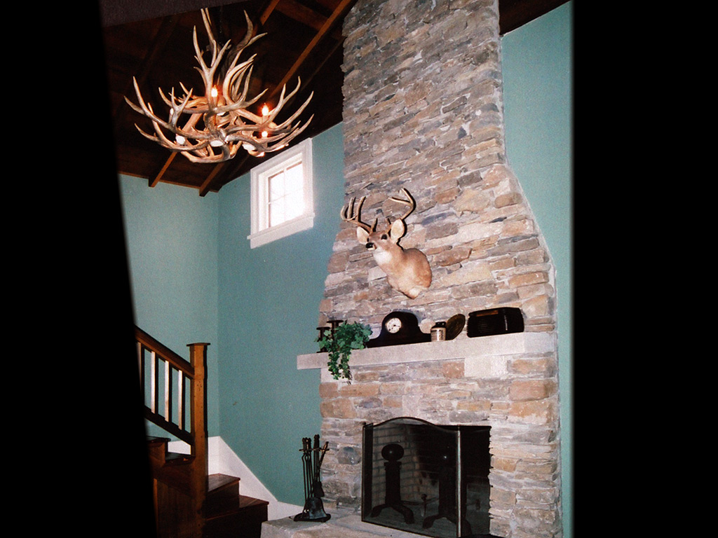 Cabin Fireplace
