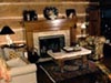 Interior Private Cabin Fireplace